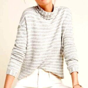AMADI Anthropologie Mirielle Mock Neck Sweater Sz XS #281J